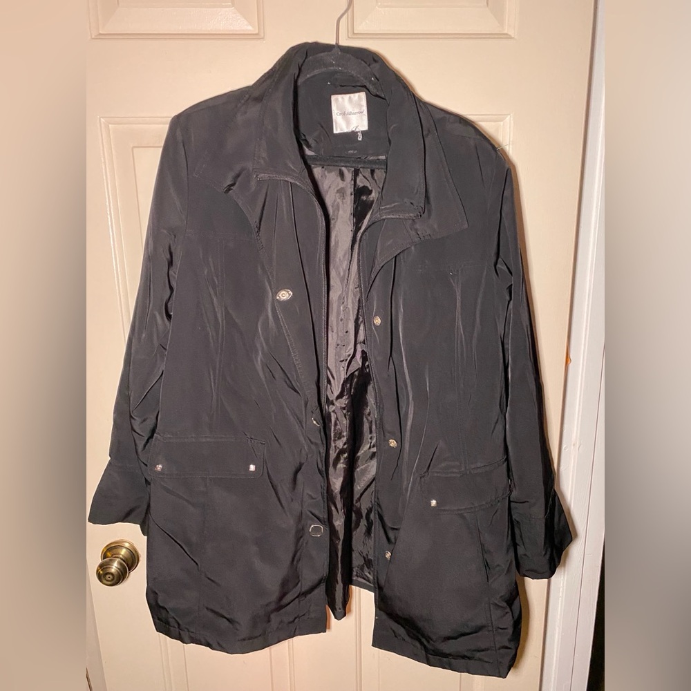 WOMENS Water Resistant Coat Croft & Barrow Wind Resistant Jacket, XL